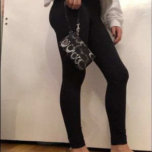 BLACK COACH CLUTH PURSE